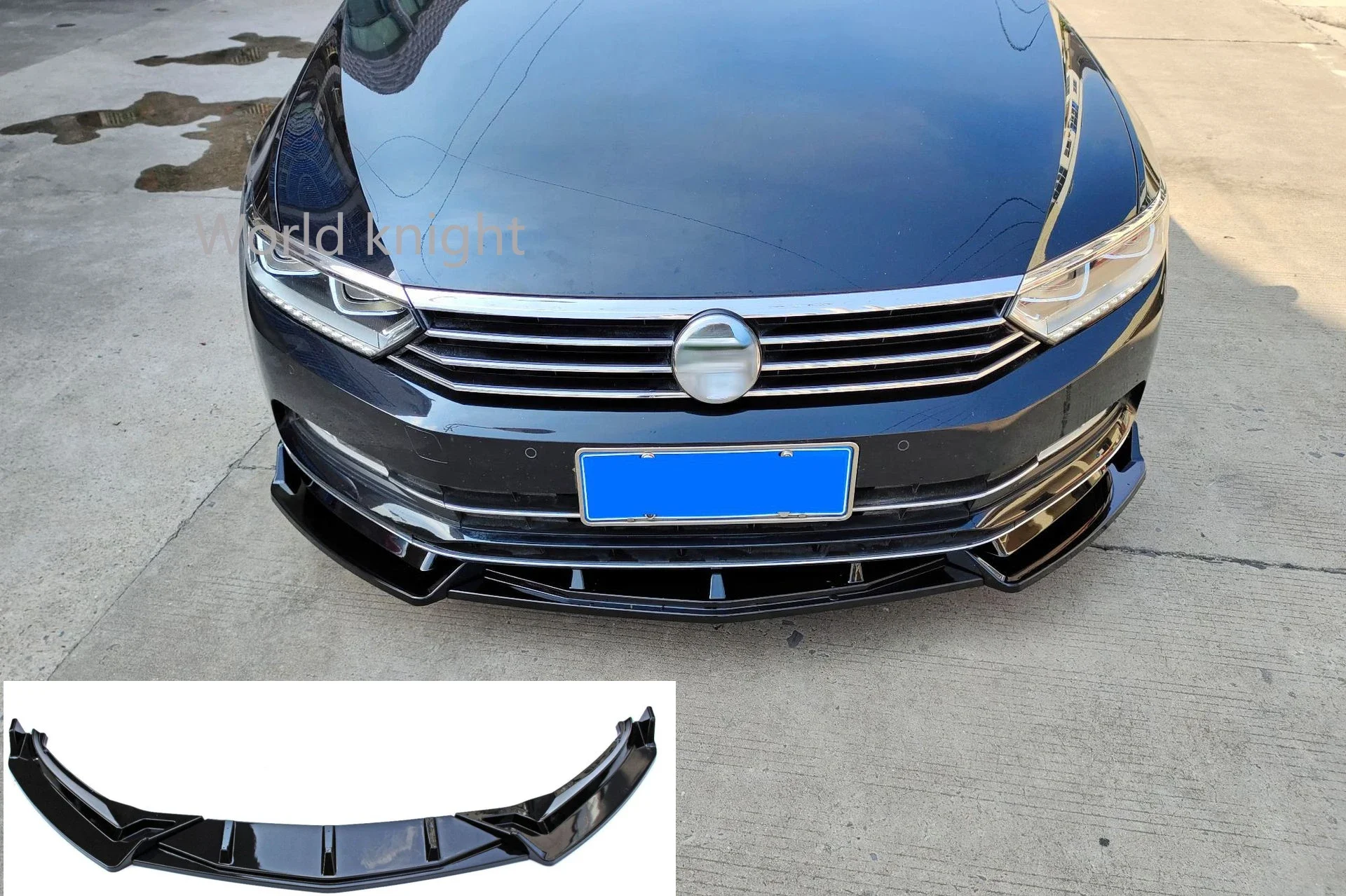 

3Pcs Front Bumper Lip Spoiler Lower Splitter Body Kit Cover Trim For VW Volkswagen Passat B8 2017-2019 Car Accessories