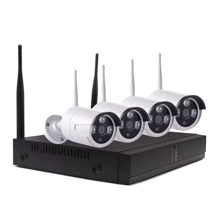 China Factory 3MP 4Set Cameras Housing Outdoor Smart Home Security IP Wireless Wifi Cctv System Camera with Nvr Kit