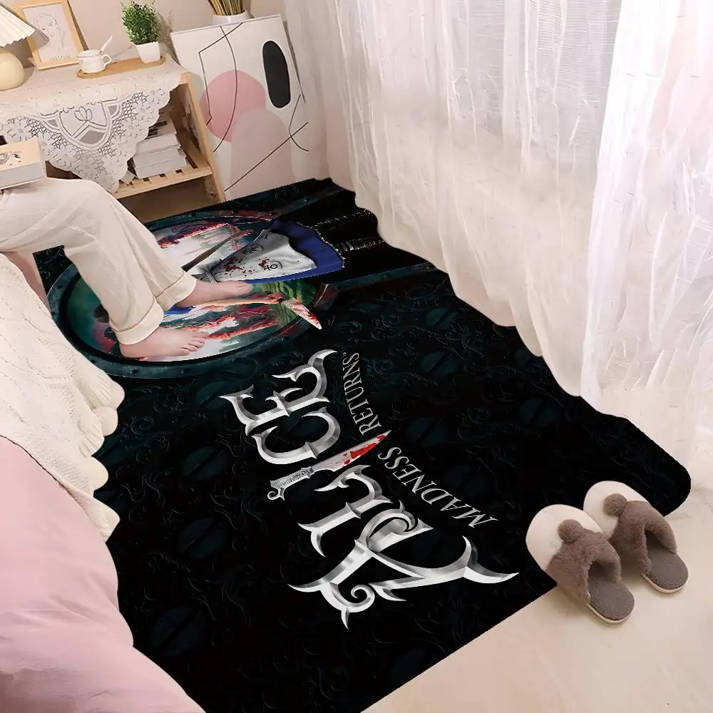 Horror Game A-Alice M-Madness R-Returns Kitchen Mat Nordic Style Bedroom Living Room Doormat Home Balcony Anti-Slip Welcome Rug