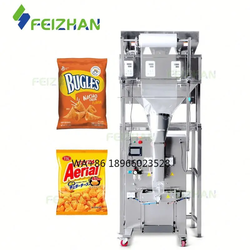 FZ-FS02 Многофункциональная вертикальная пленочная форма для упаковки орехов, картофельных чипсов, машины для взвешивания закусок, наполнения и запечатывания FZ-FS02 Многофункциональная вертикальная пленочная форма для упаковки орехов, картофельных чипсов, машины для взвешивания закусок, наполнения и запечатывания