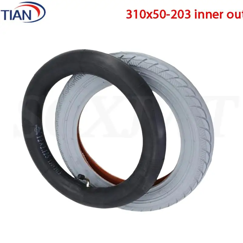 

Optimal Grip and Durability with 12 Inch 310x50-203 Electric Scooter Tire and Tube Set