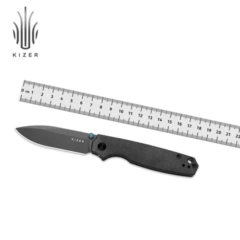 Coltello tascabile Kizer Pokiman CD/CC/CS V3789A1/A2/A3/A4/A5/A6 AEB-L Lama Micarta/Alluminio/PEI/Manico acrilico Coltelli da campeggio EDC