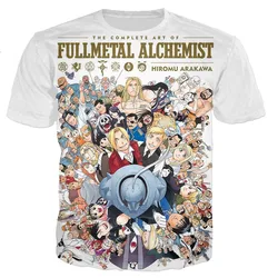 Fullmetal Alchemist Brotherhood T Shirt Men/women 3D Printed T-shirts Casual Harajuku Style Tshirt Streetwear Tops