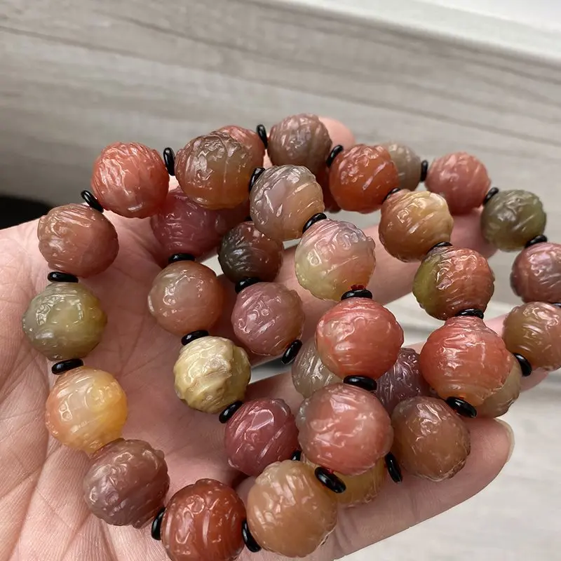 

Special Offer Natural Yanyuan Agate Six-Word Bracelet with Mottled