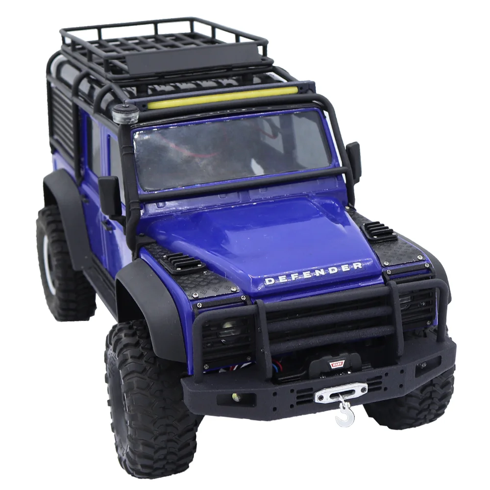 Modified Front Bumper With Winch Remote Controller For TRX4M 1/18 RC Crawler Car Upgrade Parts