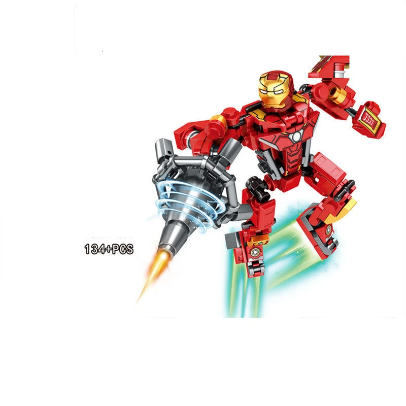 Disney Techno Motorcycle Spiderman Iron Man Venom Captain Armor Mech Mini Model Figures Building Blocks Compatible War Toys Gift