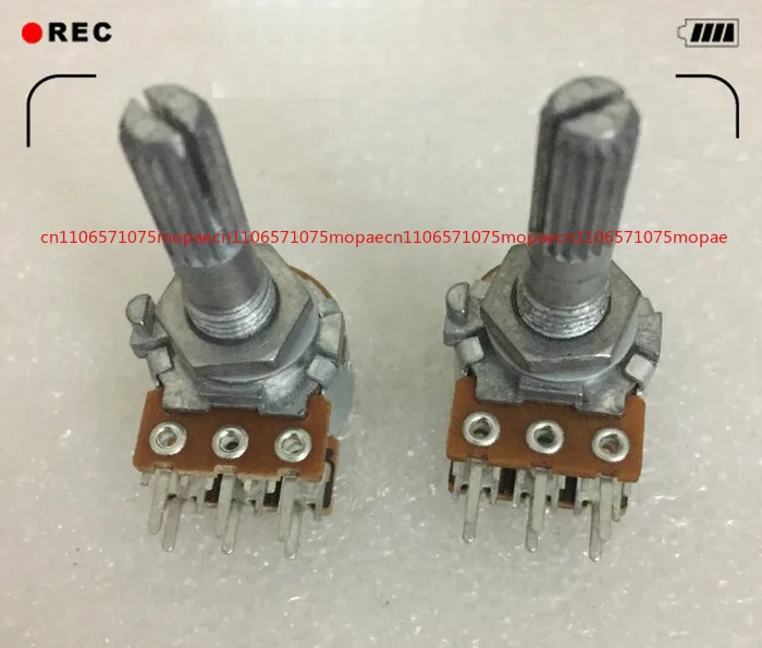 OK Rotary Potentiometer Stereo Dual-channel A100k A50k For Volume Amplifier 6-pin
