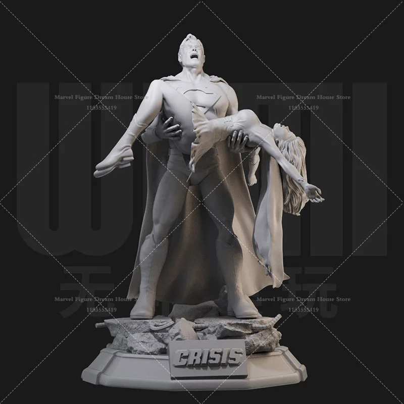 1/24 1/18 Scale DC Superman Regret Death Of Supergirl Heroic Justice Comics DIY Self-assembled GK 3D Resin Un-panited Doll