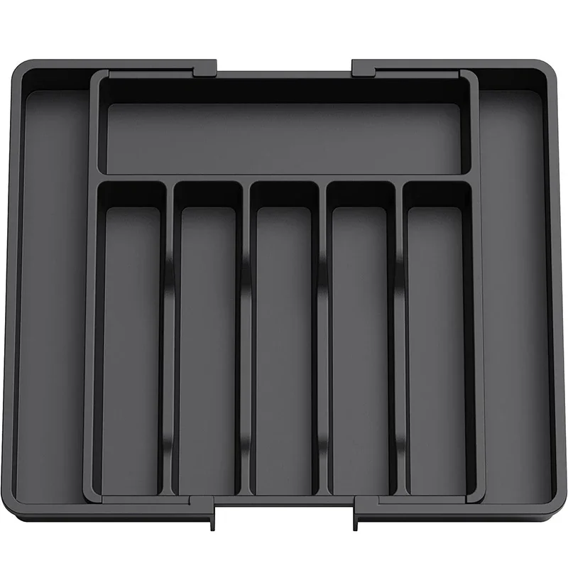 Adjustable Retractable Cutlery Storage Box Expandable Kitchen Drawer Organizer with Dividers for Utensils Home Organization