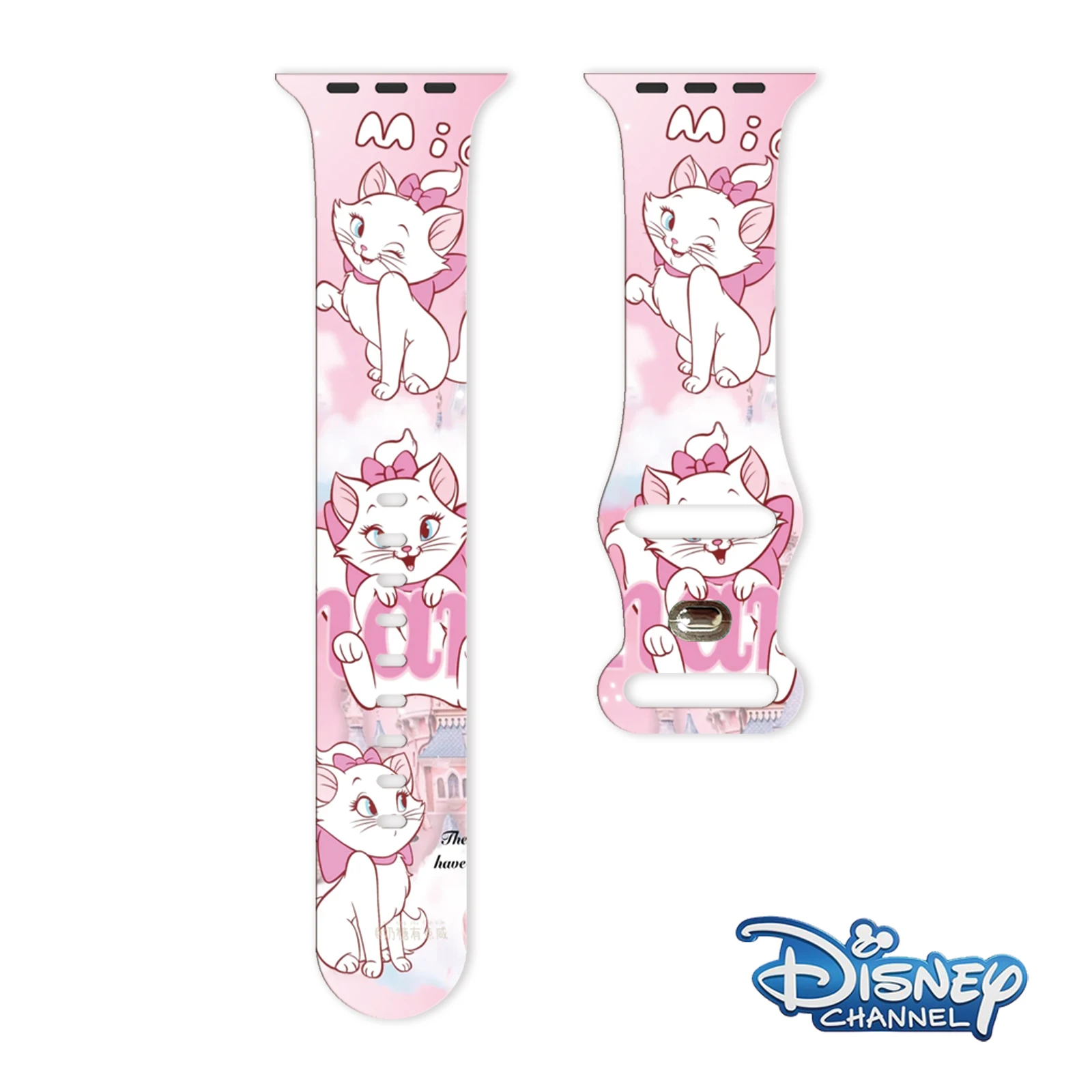 

Disney Marie for Apple for Apple Watch 11 10 9 8 7 Silicone Band Replacable Bracelet for iWatch 46mm 42mm 41mm 40mm Watchband