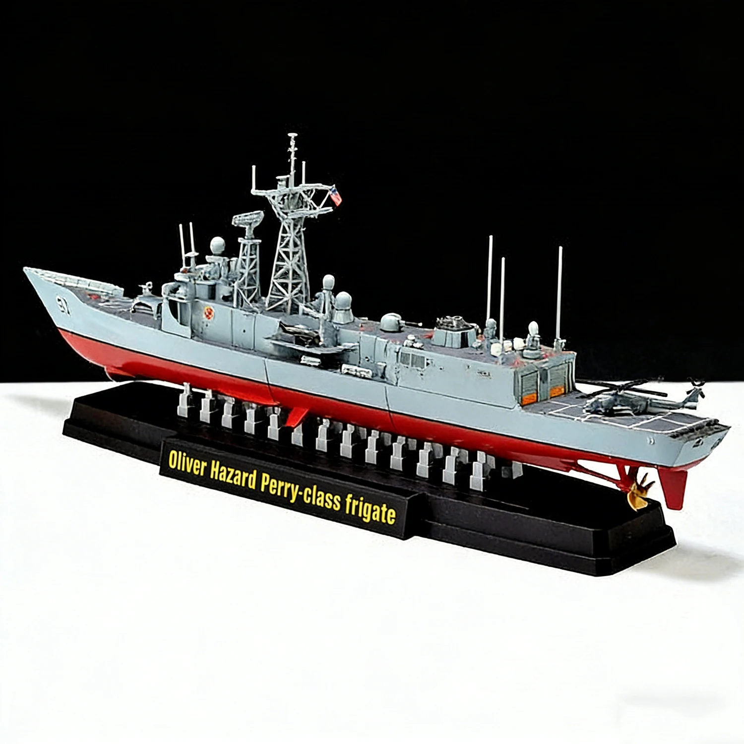 1/700 محاكاة أوليفر هازارد بيري فئة نموذج الفرقاطة 20 سنتيمتر غني بالتفصيل السفن نموذج ثابت السفينة لعبة حلية نموذج سفينة حربية