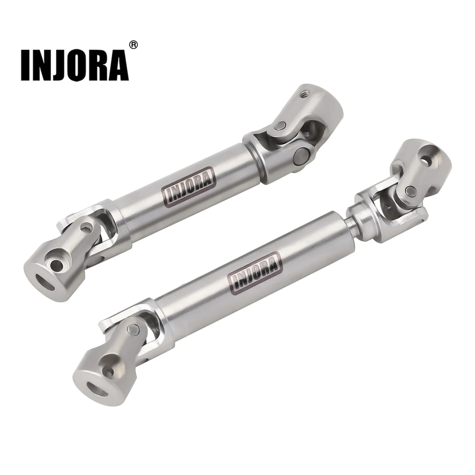 INJORA Stainless Steel Center Drive Shaft D-Shaped Hole For 1/24 RC Crawler Axial AX24 XC-1 Upgrade