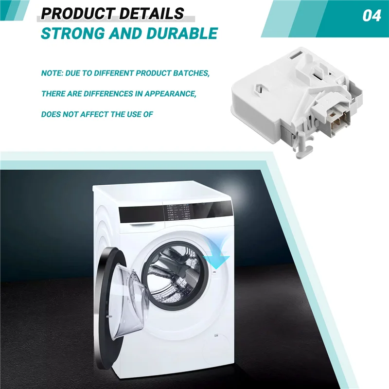 EAS-для барабанной стиральной машины Siemens, дверной замок, дверной переключатель, аксессуары WS10M368TI/WM10S36, запасные части