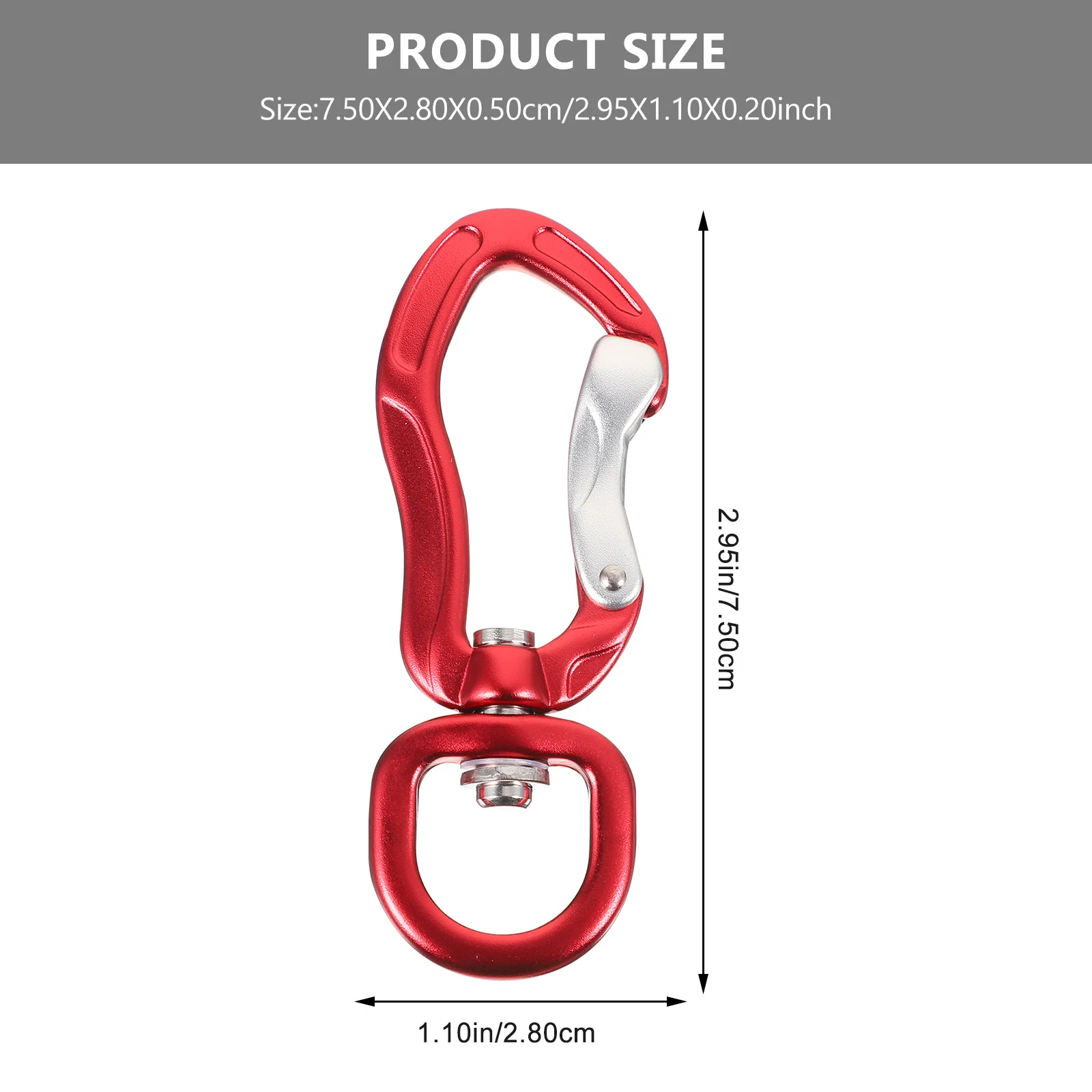 다기능 빠른 고정 내구성 있는 클라이밍 액세서리 캠핑 하이킹 장비 범용 키 체인 도그 버클