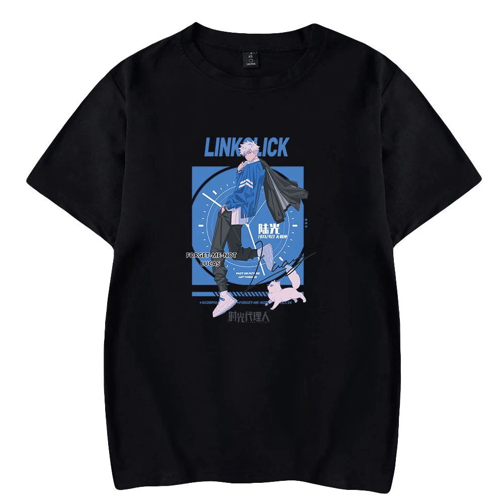 Link Click Anime T shirt z okrągłym dekoltem z krótkim rękawem kobiety T-shirt męski Harajuku Streetwear Unisex ubrania w stylu Casual