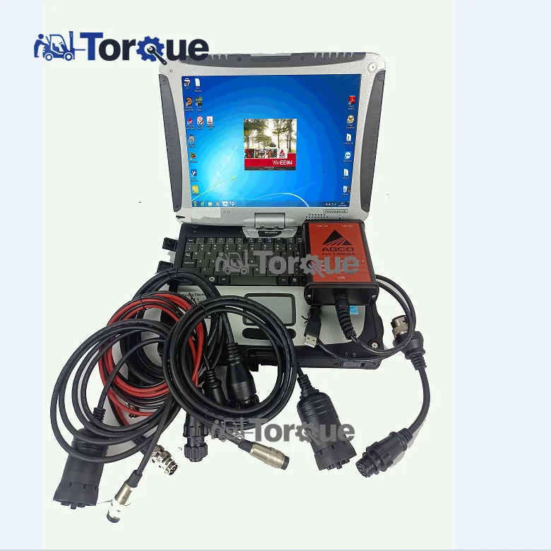 Heavy Truck Diagnostic Tool For AGCO 2x4 canbus Tractor use for Diagnostic Service Tool +CF19 Laptop