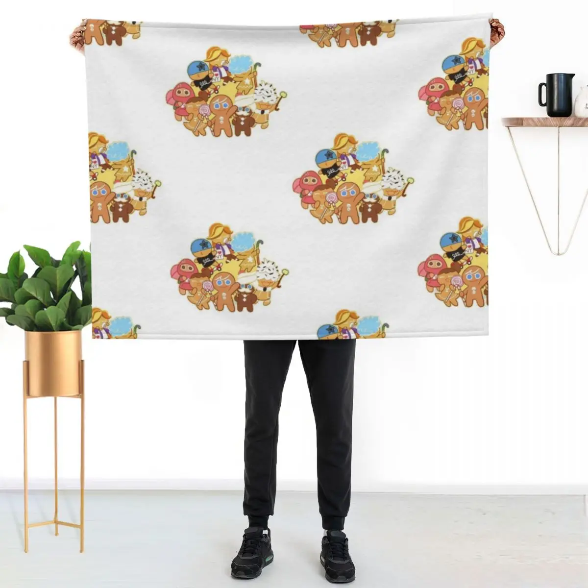 

Cookie Run Kingdom Throw Blanket Travel Size Cozy Blanket for Plane Train