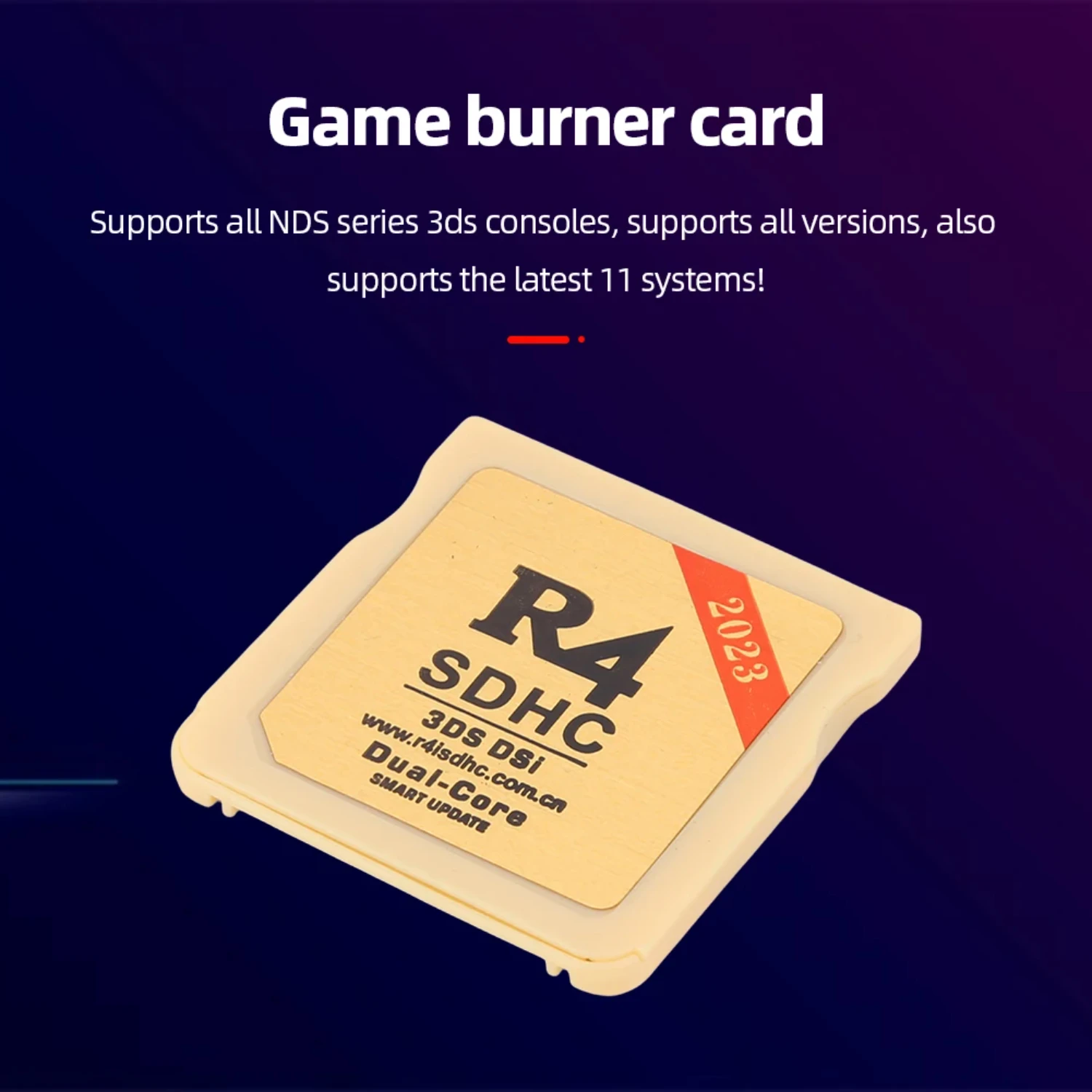 2024  Memory Game Flashcard  R4 DS PRO/R4 GOLD RTS Adapter Burning Card Secure Digital Gaming Card  NDS/NDSL R4 SDHC