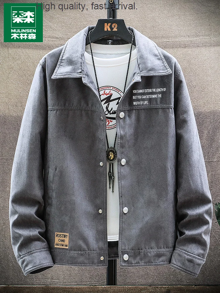 

and Autumn Spring Coat Men's New Korean Style Trendy Casual Denim Cargo Pants Jacket Top Clothes mens jackets coats