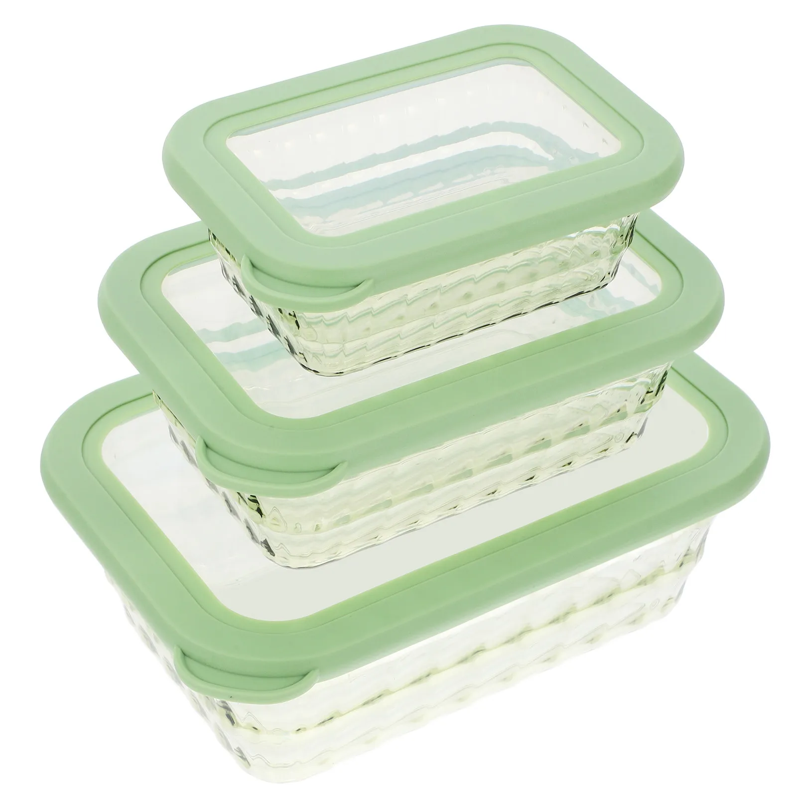 

Набор из 3 контейнеров для хранения продуктов: герметичные прозрачные емкости для фруктов, овощей, закусок, риса и круп, органайзер для кухни