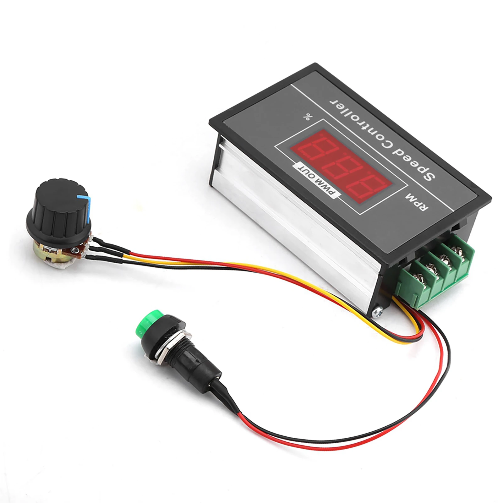 DC 6‑60V 12V 24V 36V 48V 30A PWM DC Motor Speed Controller Start Stop Switch