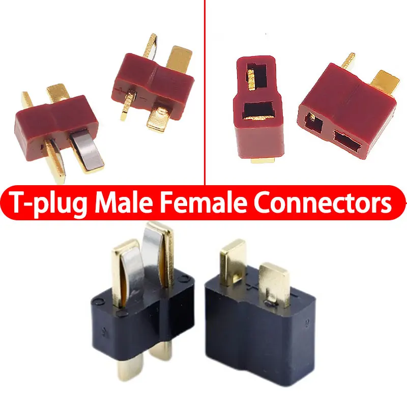 

2pcs T-plug Male Female Bullet Connectors Plugs For RC Lipo Battery Rc Drone Airplane accessories Wholesale