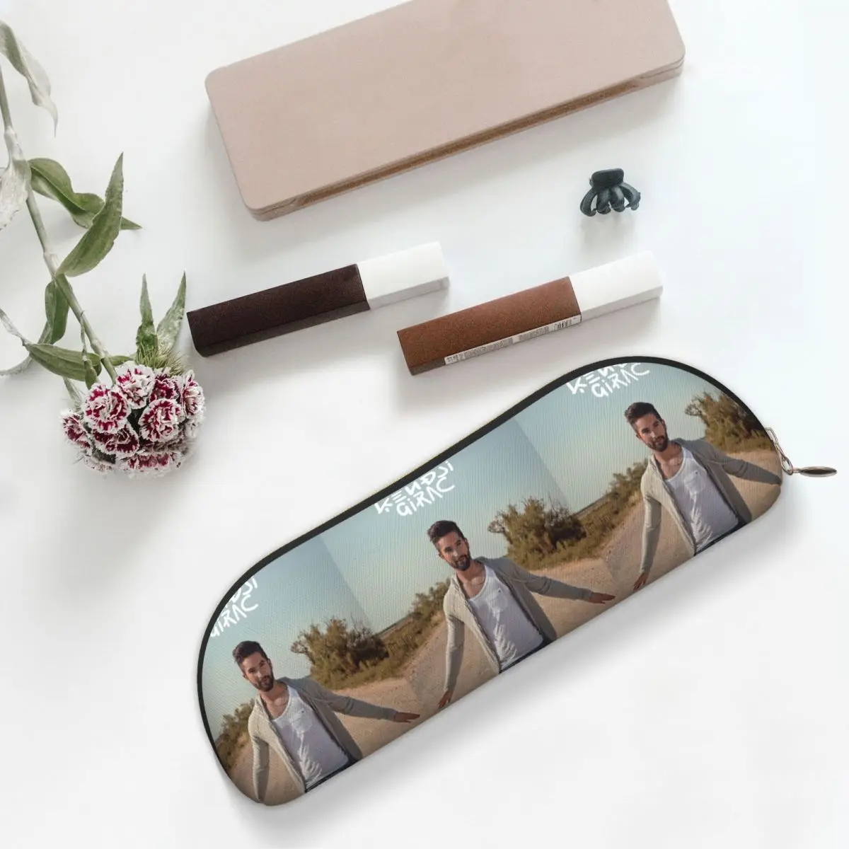 مقلمة Kendji Girac، حقيبة أقلام رصاص، لوازم مكتبية للتخزين، صندوق تخزين كبير، حقيبة أقلام رصاص للمدرسة الصبي والبنات