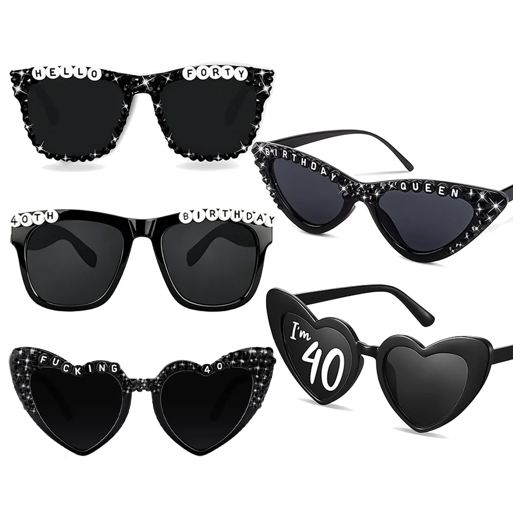 

40th Birthday Accessories for Women/Men HELLO FORTY Gif 40 Years Old Party Supplies Birthday Queen Decoration Photography Props