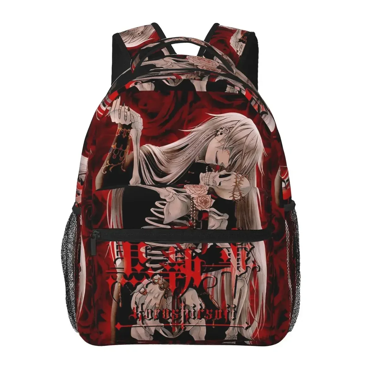 

Undertaker Black Butler Backpacks Boys Girls Bookbag Students School Bags Cartoon Travel Rucksack Shoulder Bag Large Capacity