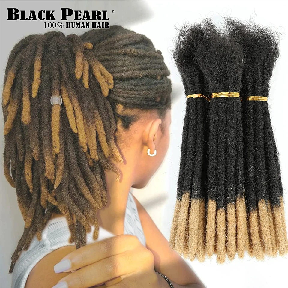 Capelli umani Dreadlocks Loc Extensions Kinky Straight Wholesale Crochet trecce estensioni dei capelli Remy brasiliani 10 20 40 60 fili