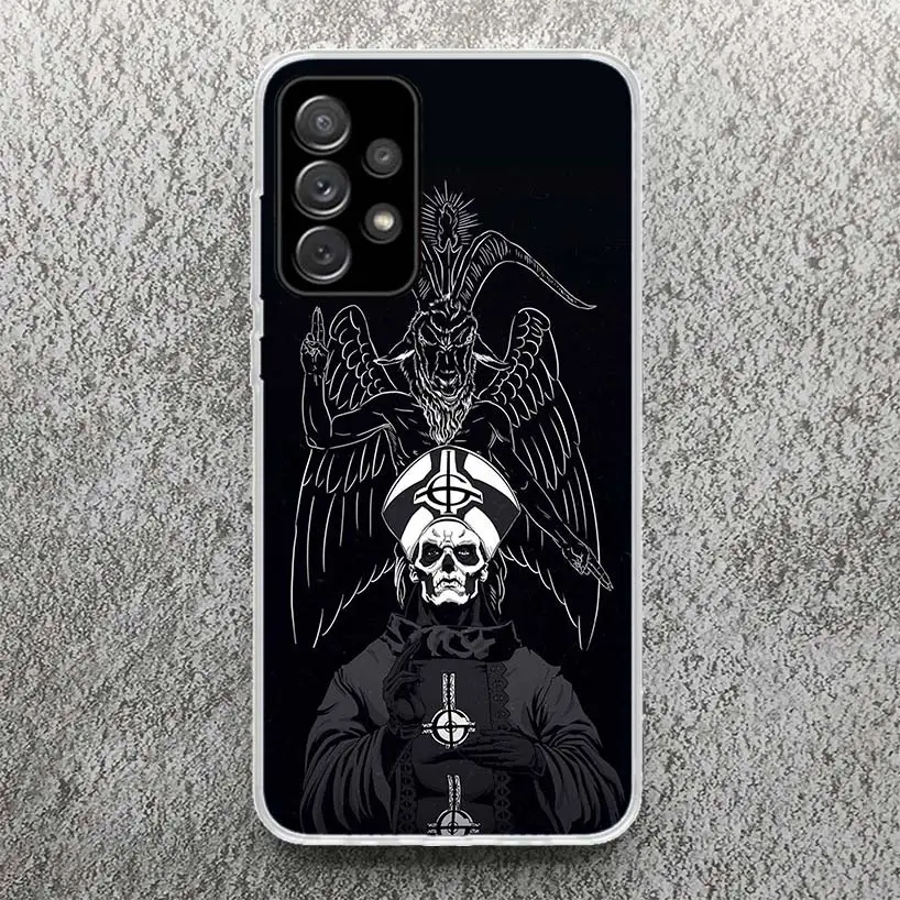 Ghost Papa Emeritus Phone Case For Samsung Galaxy A51 A50 A71 A70 A41 A31 A21S A10 A20E A30 A40 A6 A7 A8 + A9 Soft Silicone Shel