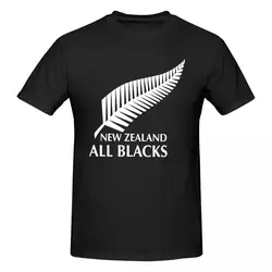 Men All Blacks Rugby New Zealand T Shirt Streetwear Plus Size Cotton Custom Short Sleeve Men Clothing