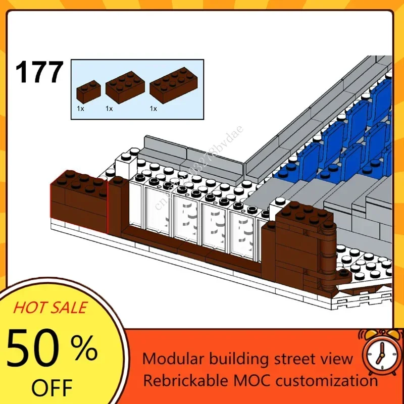 Authorized 7313Pcs Custom MOC-76626 Modular Baseball Stadium -Brick Figure Scale Small Particle Building Blocks (By Gabizon)