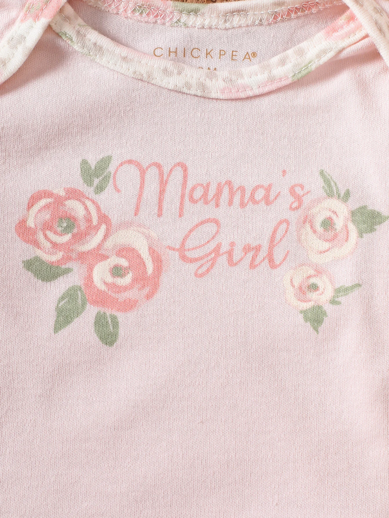 3-teiliges Set Neugeborenen-Baby-Mädchen-Body aus reiner Baumwolle, Kurzarm, Rosenmuster, Polka Dots, Mama's Girl Schriftzug, Sommer-Babykleidung – Detail 3