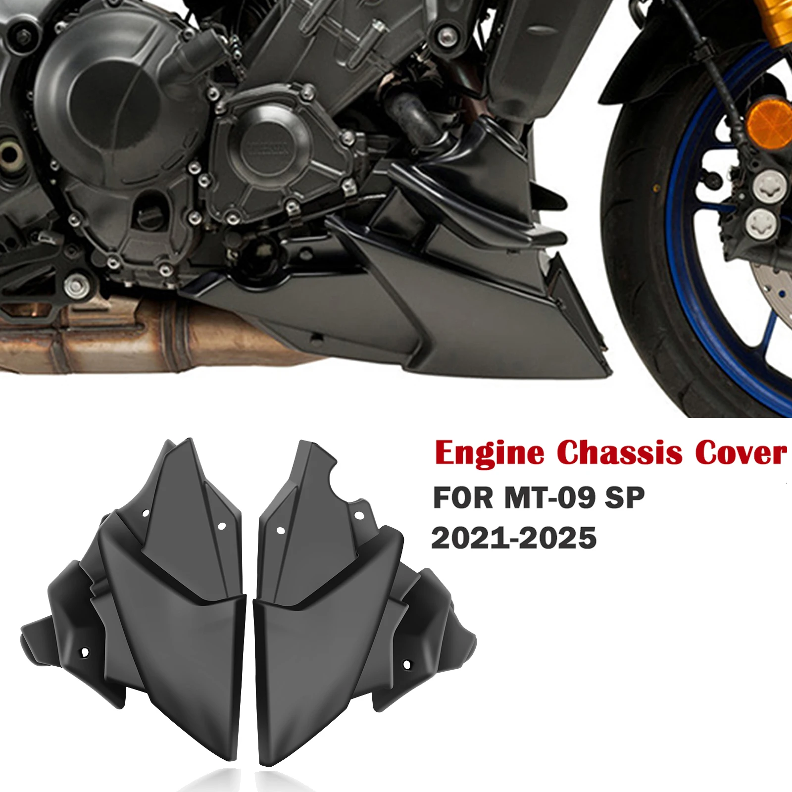 

For Motorcycle Chassis expedition Skid Plate Engine Chassis Protective Guard MT-09 SP 2025 mt09 2025 2024 2023 2022 2021