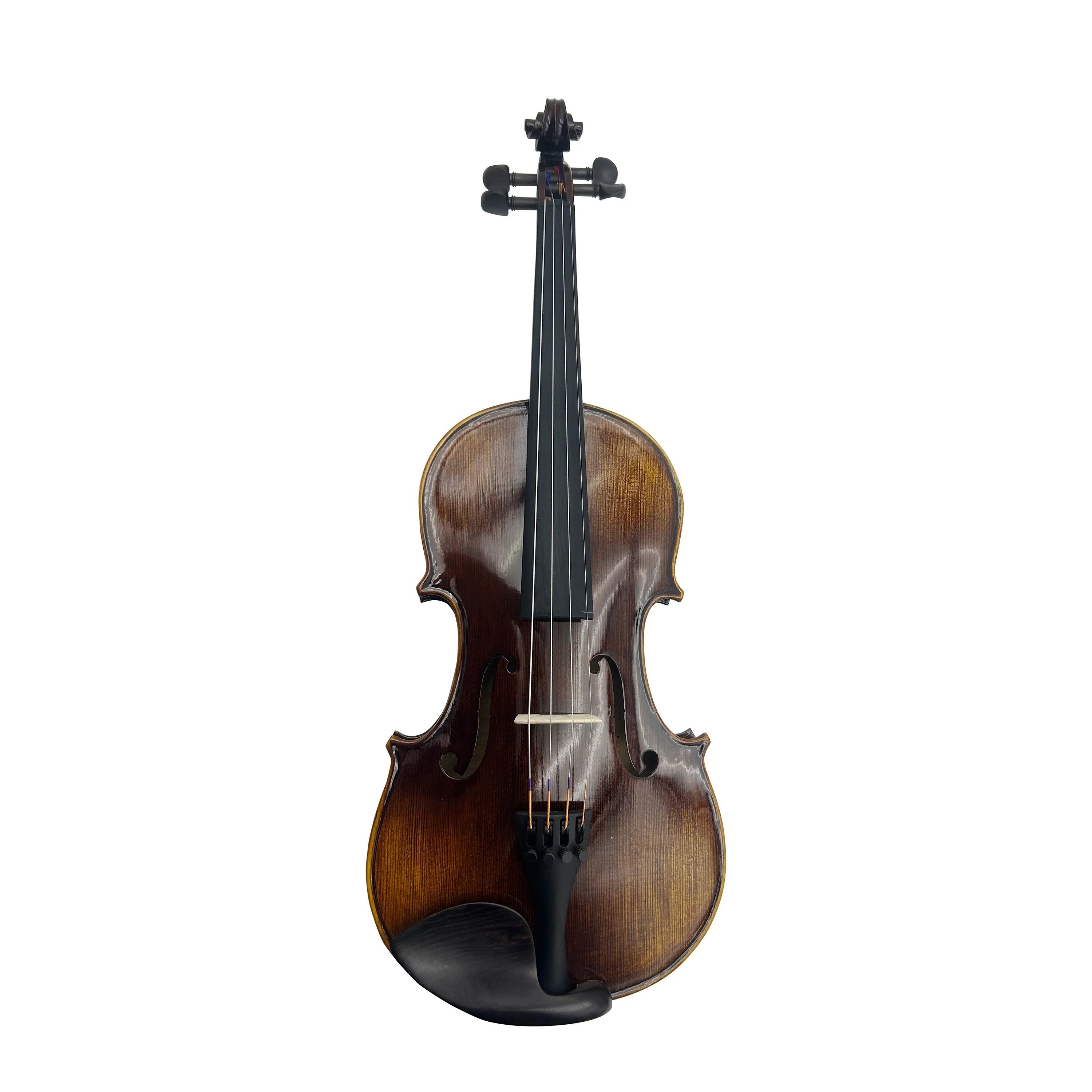 Professional Antique Hand‑carved Maple Violin With Case For Orchestra Performance Grade Examination Home Practice