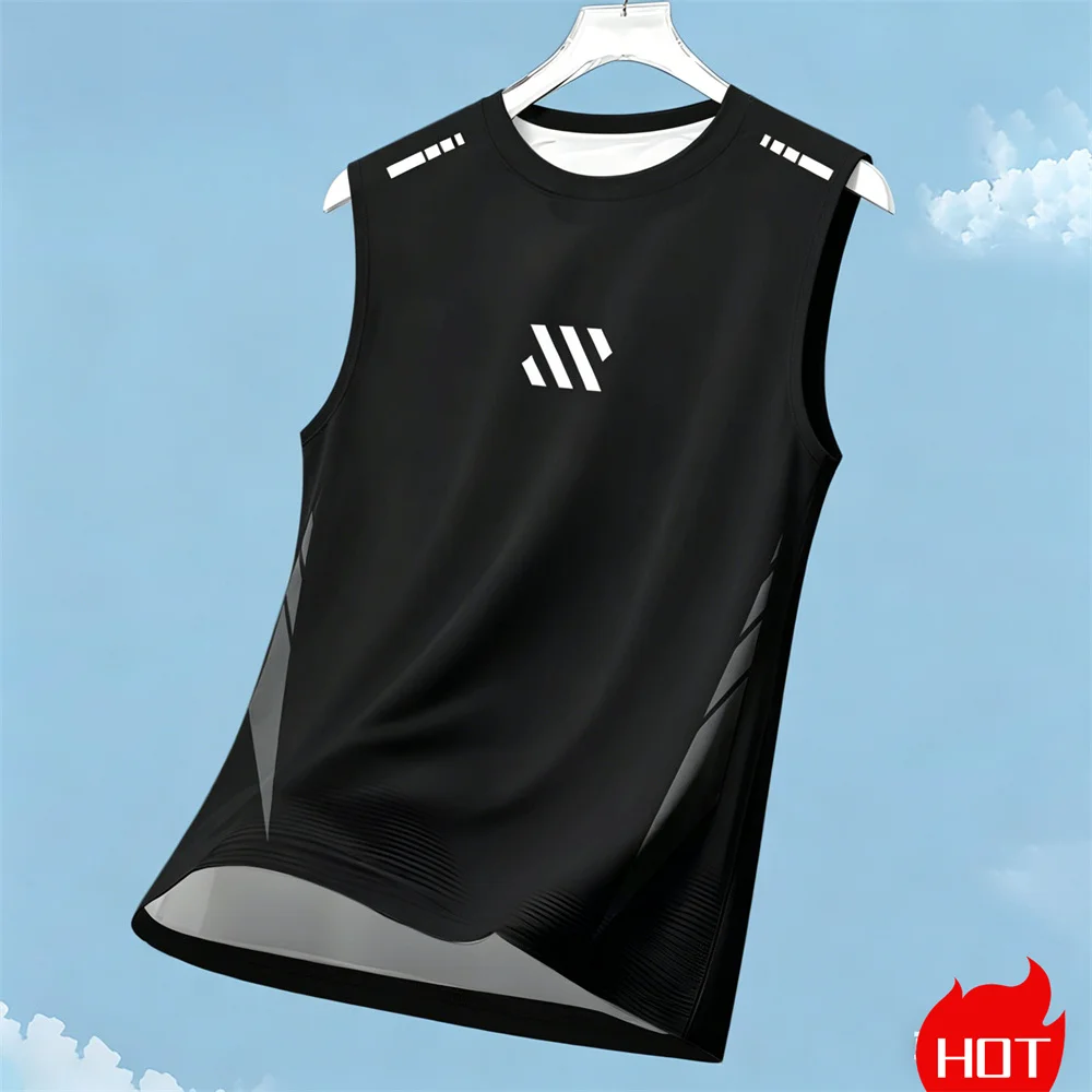 Summer Men's retro Fitness Tank Top Breathable quick drying sports men's t-shirts and tank tops 3D pattern Gym Sleeveless T-shir