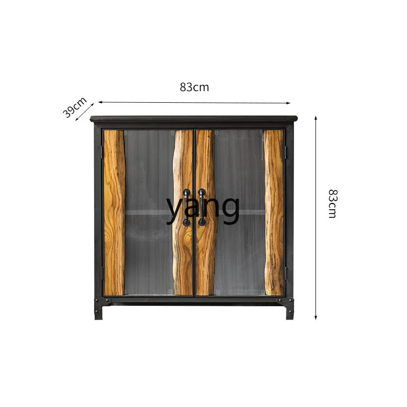 LH solid wood drawer floor-to-ceiling storage, side cabinet integrated against the wall, locker file storage