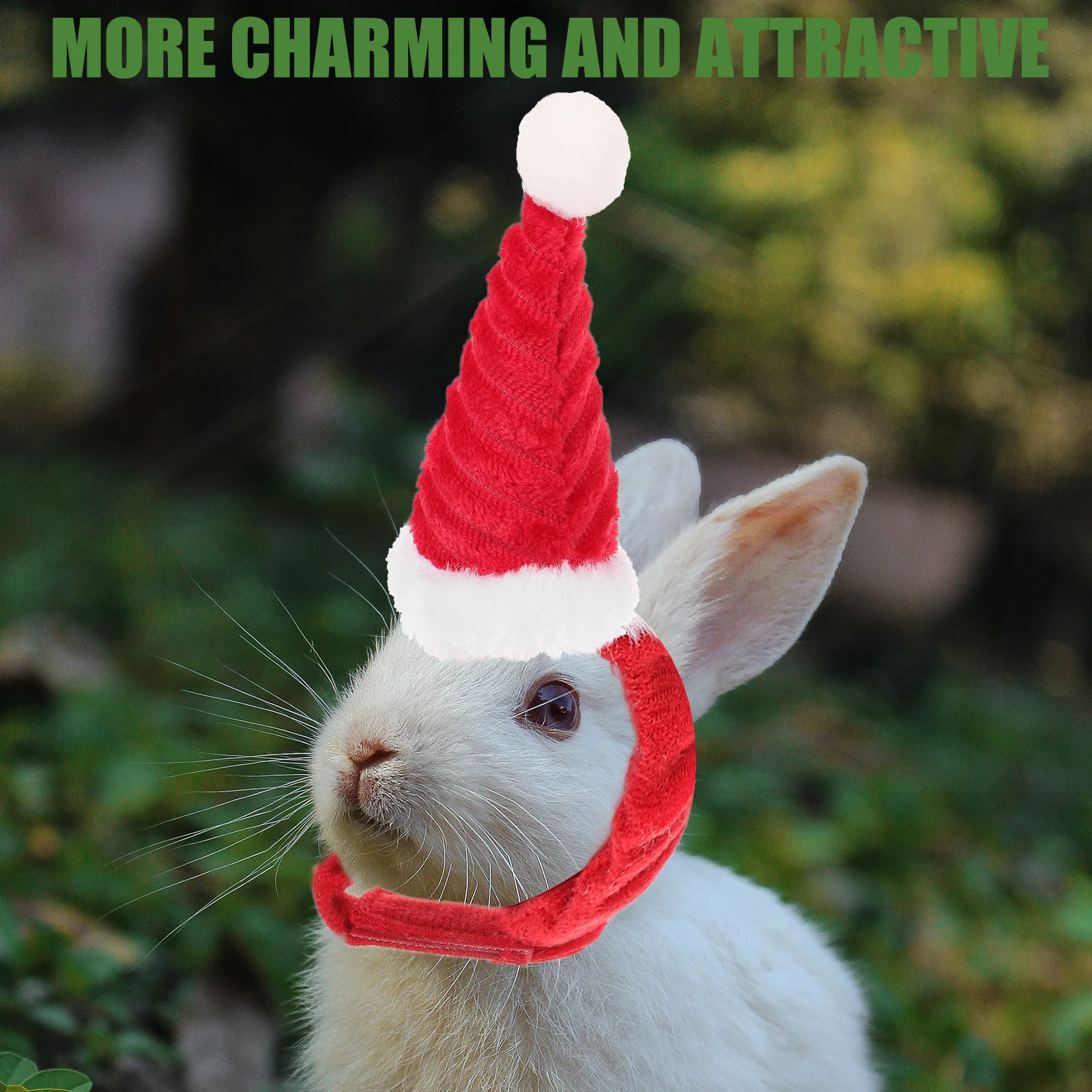 

1 set Xmas Small Pet Hat Scarf Set Christmas Costume For Guinea Pig Parrot Chicken Lightweight Party Ornament Pet Decor