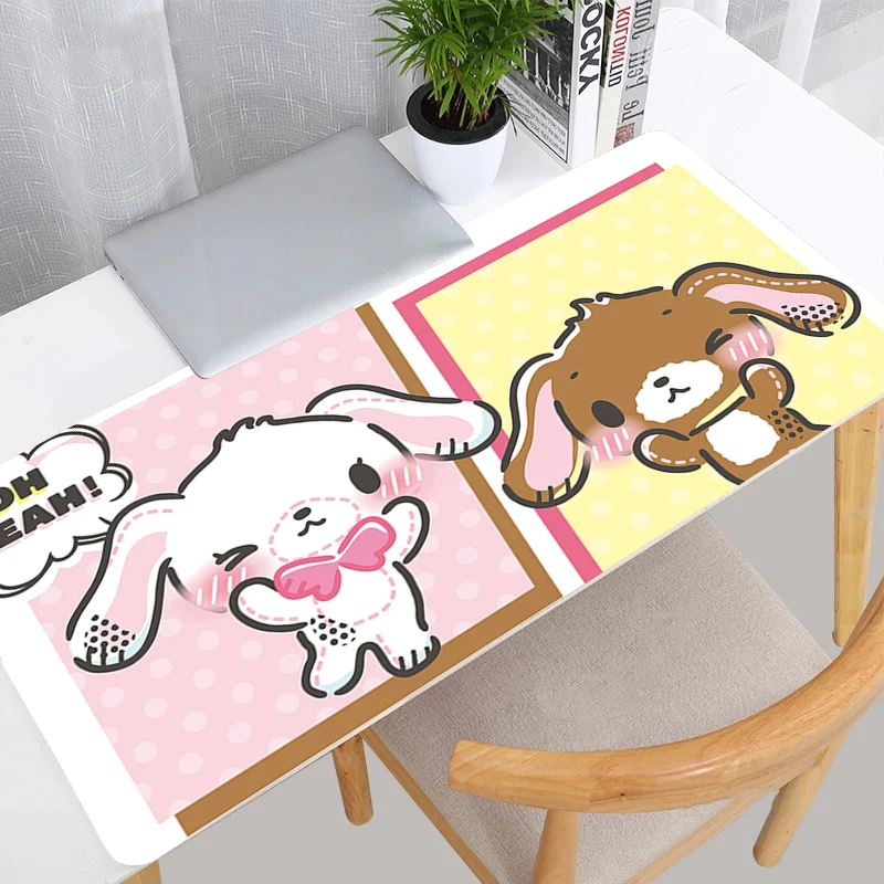 Tappetino per mouse grande S-sugar Bunnies xxl Kawaii Laptop da ufficio Giocatori di e-sport Tappetini da scrivania Accessori da gioco per PC Tappetino per mouse Tappetino per tastiera