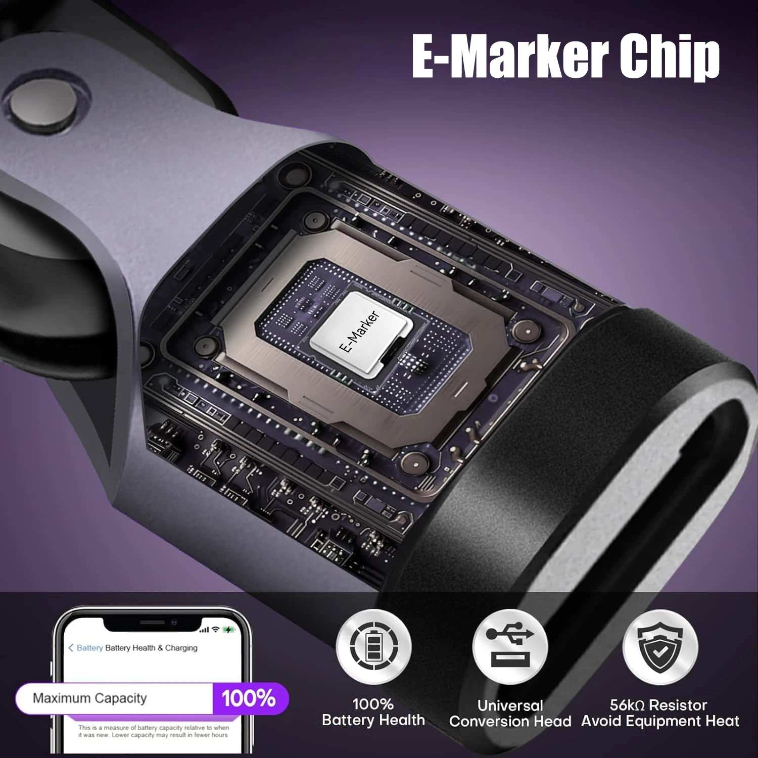 Adapter OTG USB C PD240W Szybkie Ładowanie Transfer Danych 480Mbps Adapter Typu C 540 °   Obrotowe złącze do telefonu 17 Samsung — zdjęcie produktu 5