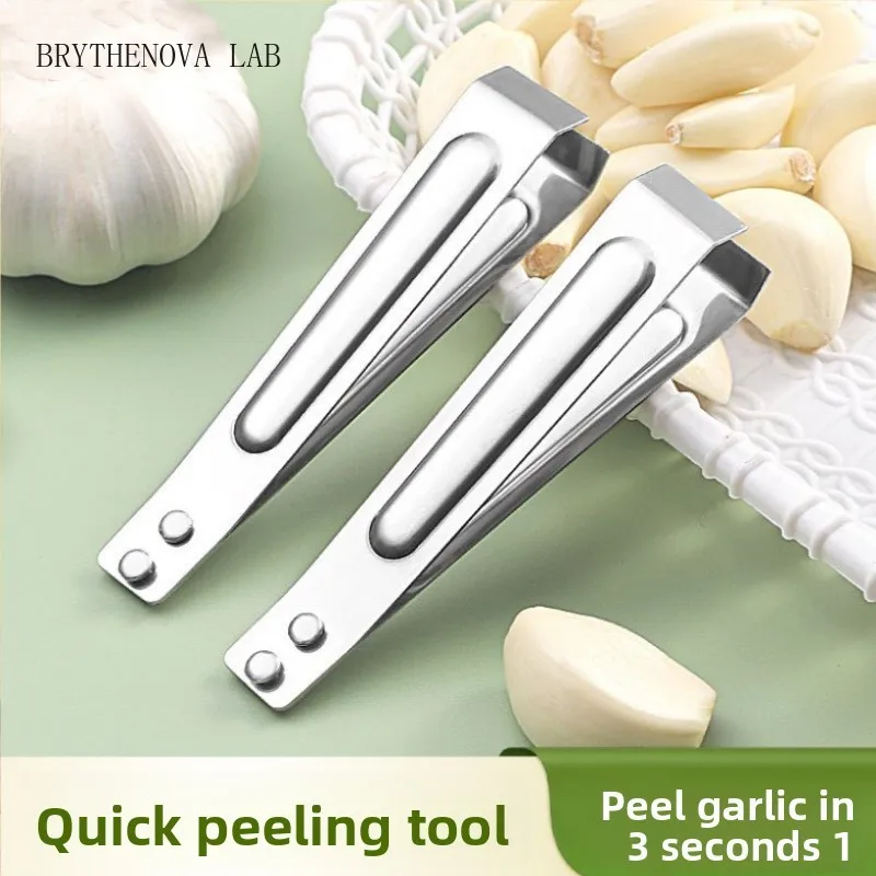 Stainless steel garlic peeling clip, kitchen hair plucker, pig hair Fish Clip, Bone Forceps, Chicken Duck Garlic