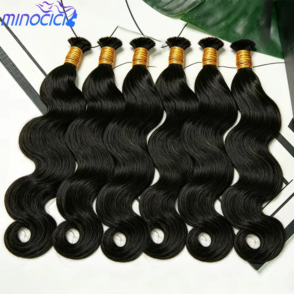 

Boby Wave Human Braiding Hair For Boho Braids Bulk Human Hair Brazilian Virgin Hair Bundles Extensions For Braiding No Weft Black 30 Inch