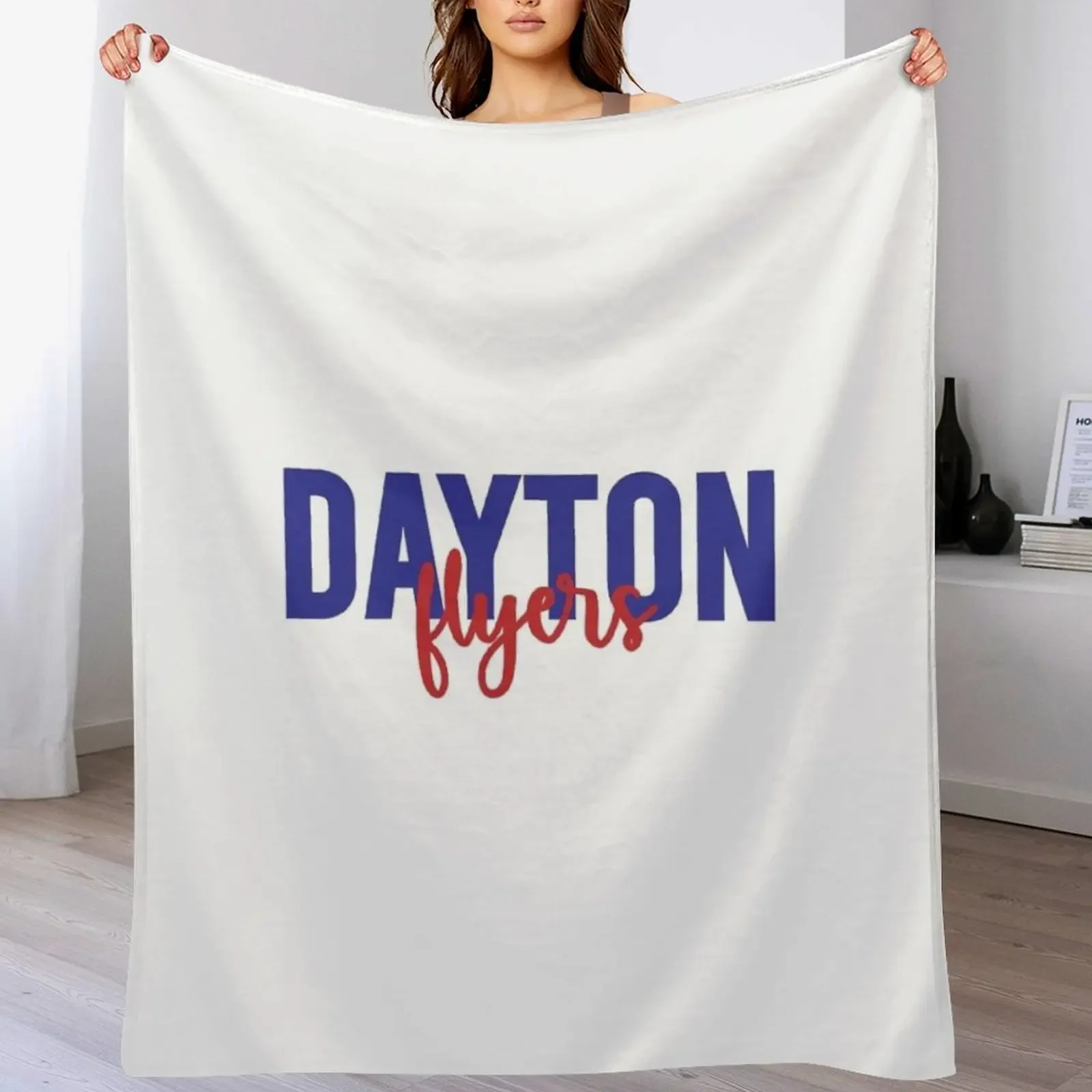 

university of dayton flyers Throw Blanket Machine Washable Soft Warm Blanket