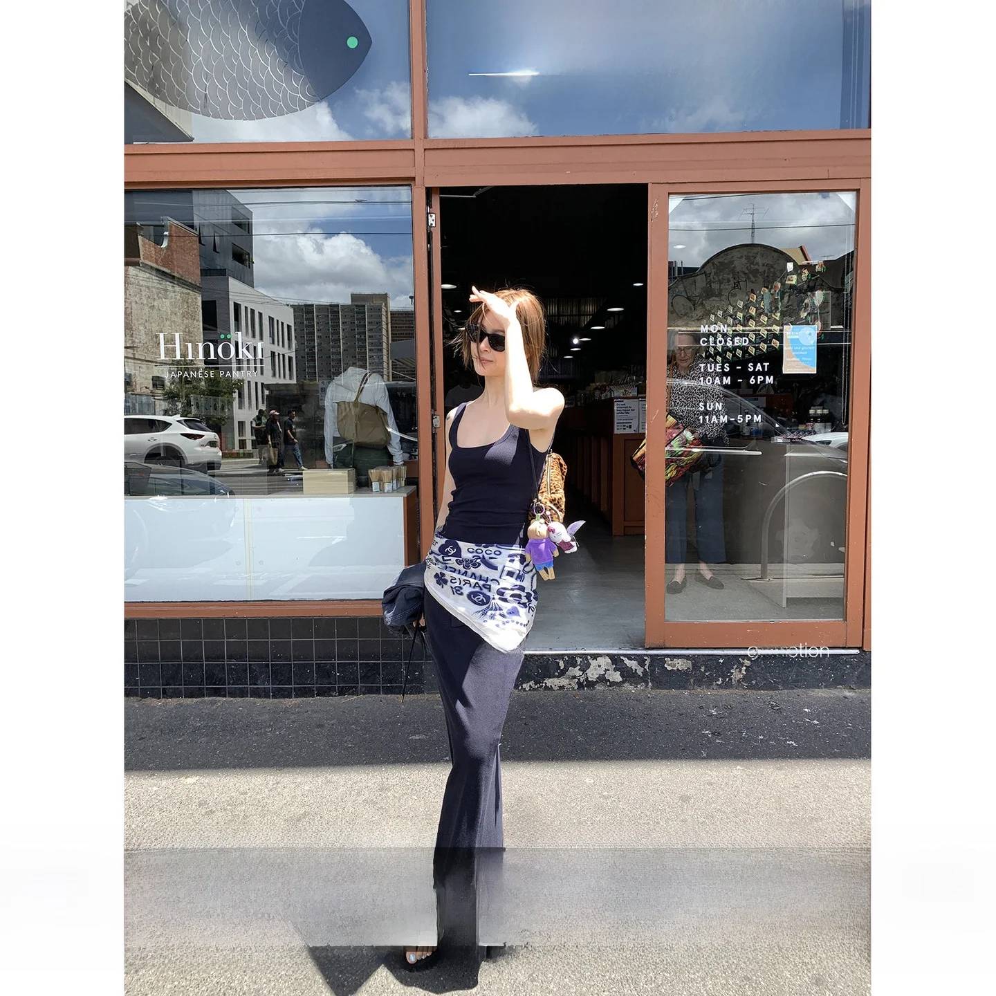 

Tee Goood Knitted Vest And Skirt Set with Belt Side Tie round Ne Casual Sle Faionable Single Wear Layering Good