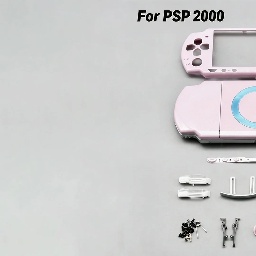 Full Replacement Housing Shell For PSP 2000 Console Shell Faceplate Case Parts DIY Repair Parts Replacement Kit For PSP 2000