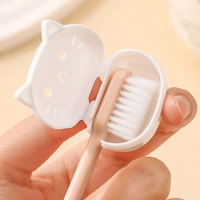 

Home Travel Portable Cartoon Cute Cute Cat Toothbrush Protective Cover Business Travel Toothbrush Head Protective Clip