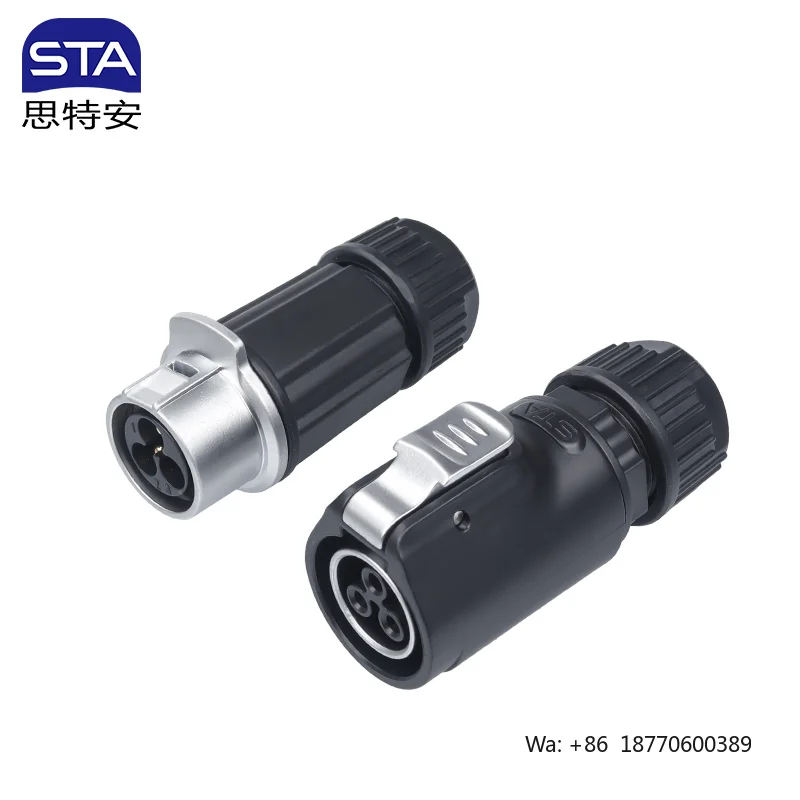 LP20 LED Screen Quick Connect Waterproof Plug 5A 10A 20A Big Current 2 3 4 5 7 9 12pin Aviation Connector for Solar Power System