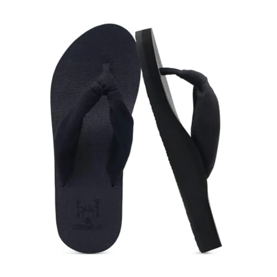 Flip Flops for Women with Arch Support Yoga Mat Comfortable Summer Beach Walking Thong Cushion Sandals Slip On Indoor Outdoor