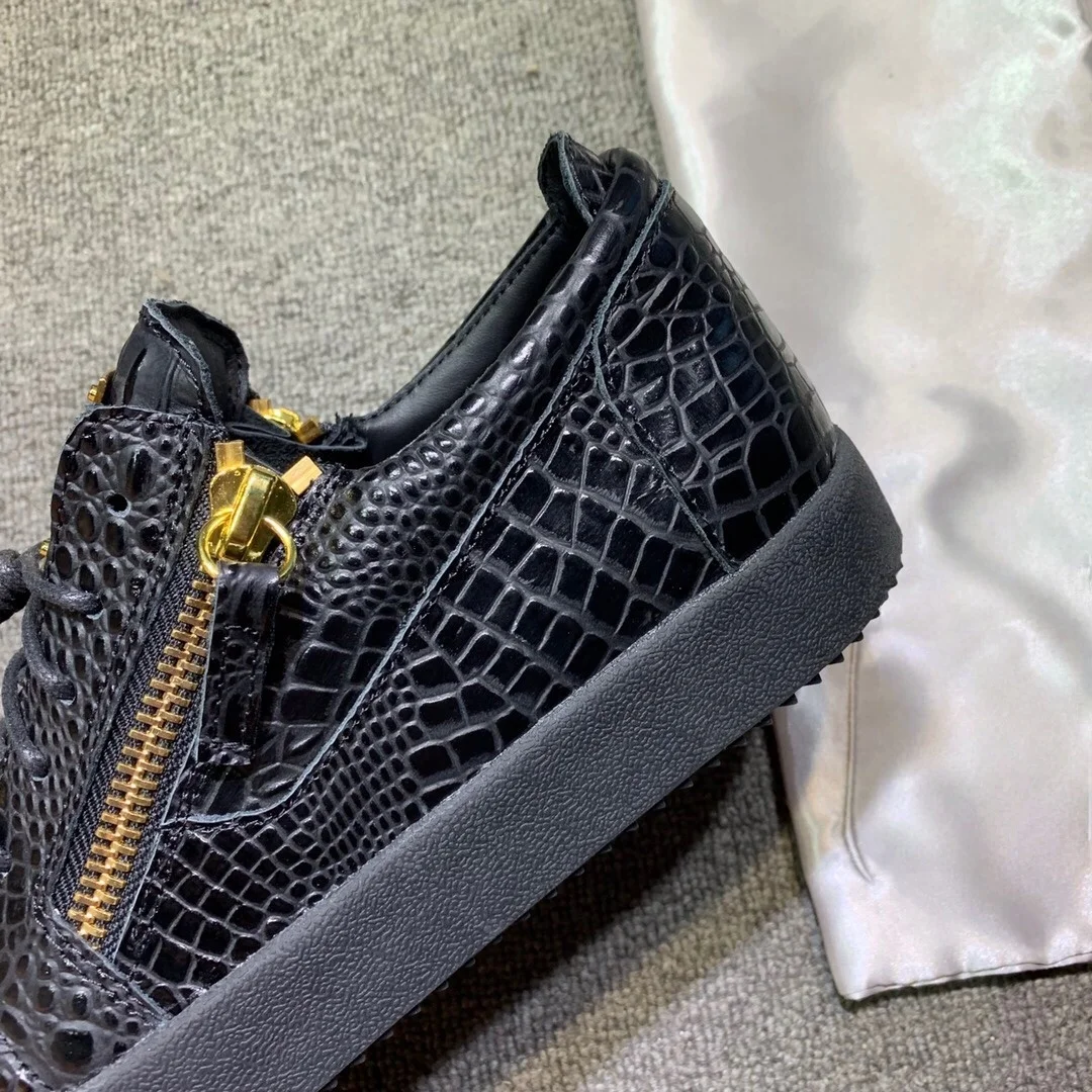 Top Quality Casual Sneakers for Men Brand Designer Women Tennis shoes Luxury Genuine Leather GZ Loafers Sports shoes 35-48 G0637